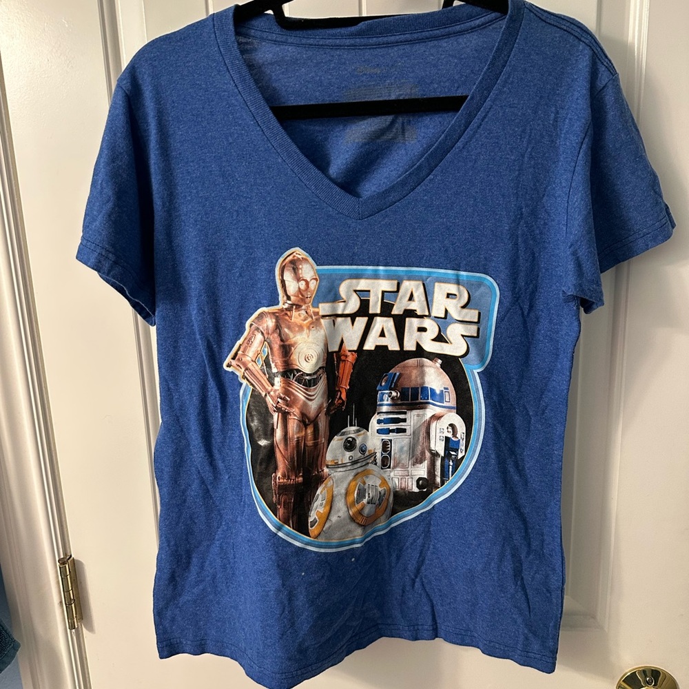 Star Wars Blue V-Neck T-Shirt